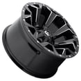 thumbnail image 3 of Fuel 1PC Aluminum Rim D576 ASSAULT 18X9in Gloss Black Milled Finish, D57618909850, 3 of 11