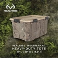 thumbnail image 5 of Realtree® WEATHERMAX™ 24 Gallon Marbled and Tan Storage Tote with Latching Lid, Heavy Duty Plastic Storage Bin, Pack of 2, 5 of 11