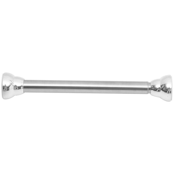 RENACLIPY Multipurpose Adjustable Metal Curtain Rod for Windows and Doors Silver