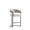 Light Grey, variant on Manhattan Comfort Augusta Counter Stool with Metal Base in White