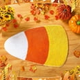 thumbnail image 6 of Todaioua Corn Candy Shaped Bathroom Rug Halloween Bath Mat Non Slip Yellow White Decorative Mat Washable Welcome Carpet Halloween Bathroom Decor for Autumn Thanksgiving Living Room Home, 6 of 7