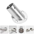 thumbnail image 1 of FOMIYES 4Ud Soportes De Flange En Acero Inoxidable Para Barra De Ropa Con Instalación Plata, 1 of 8