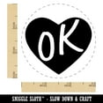 thumbnail image 2 of OK Oklahoma State in Heart Rubber Stamp for Scrapbooking Crafting Stamping - Small 3/4 Inch, 2 of 7