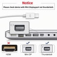 thumbnail image 3 of HUGFEGWE Mini DisplayPort 1.4 Adapter DisplayPort DP Female to Mini DP DisplayPort Male 8K 60hz Adapter CJ25311-9020, 3 of 6