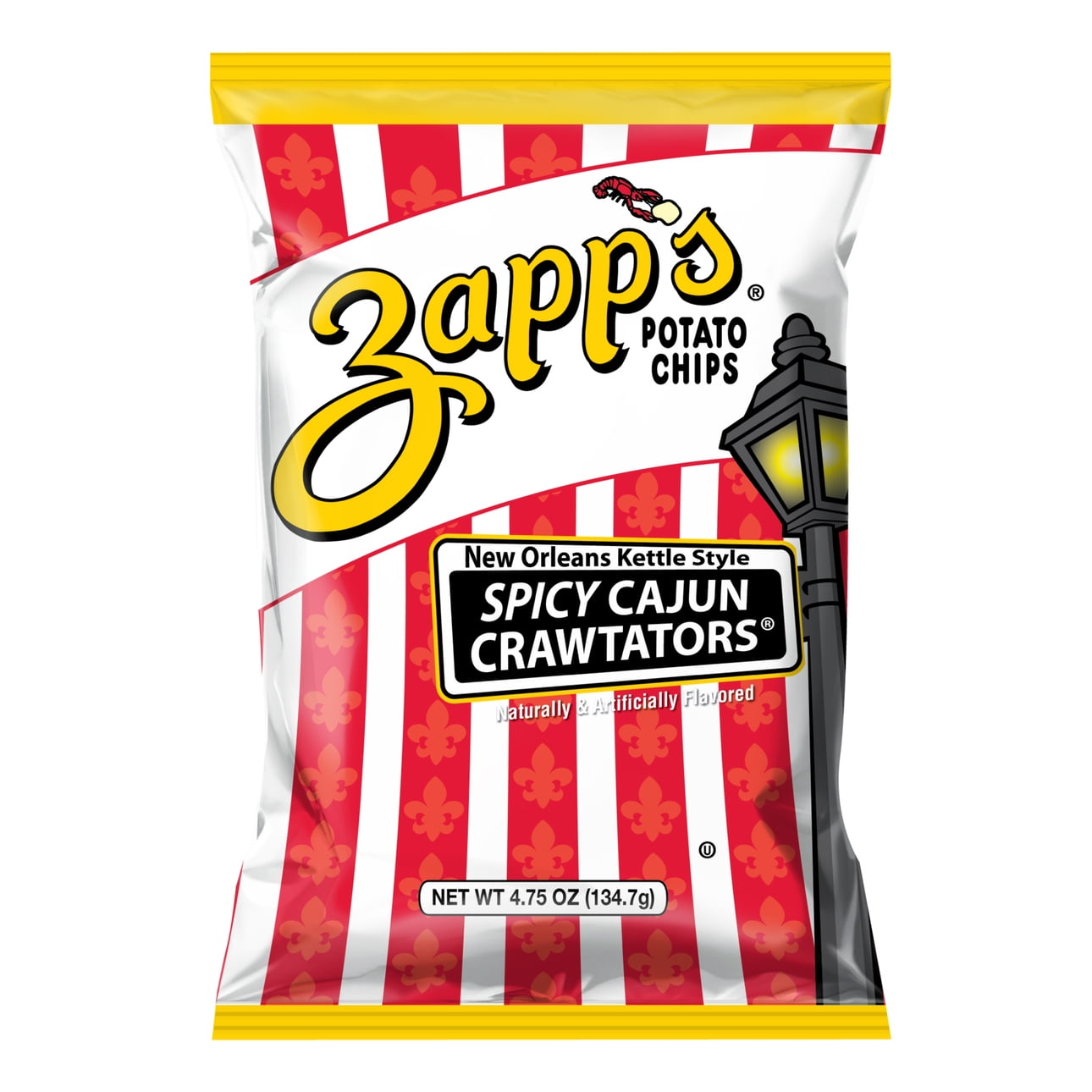 4.75 oz Zapp's Spicy Cajun Crawtators New Orleans Kettle Style Potato Chips