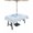 Blue, variant on Outdoor Tablecloths with Umbrella Hole & Zipper, Cute Bow Rectangle Tablecloth 60x120 Inch, Blue Bowknot Minimalist Solid Color Waterproof Table Cloth, Patio/Pool/Picnic Table Covers
