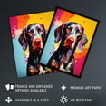 thumbnail image 2 of Shorthaired German Pointer Dog Lover Gift Pet Portrait Colourful Artwork Painting Unframed Wall Art Print Poster Home Decor Premium, 2 of 5