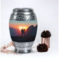 thumbnail image 5 of Mountain Large Cremation Decorative Urn, Splendor Of Aurora Borealis Northern Lights Urn, Urns For Human Ashes Adult Man, Memorial Urn, Urn For Ashes For Women, Cremation Urns, 10 Inch, 5 of 5