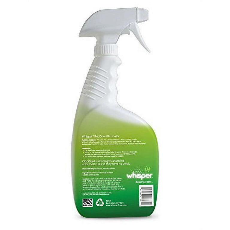 Whisper pet odor clearance eliminator