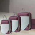 thumbnail image 2 of 4pcs/set Compression Packing Cubes Expandable Storage Travel Luggage Bags Organizer, 2 of 5