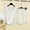White, variant on Womens Sleepwear Fashion Solid Color Breathable Pajamas Set Leisure Crew Neck Short Sleeve Sleepwear with Shorts Summer Pjs for Women
