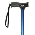 thumbnail image 4 of Carex Soft Grip Derby Folding Cane for All Occasions, Blue, Walking Aid, 250 lb Weight Capacity, 4 of 11