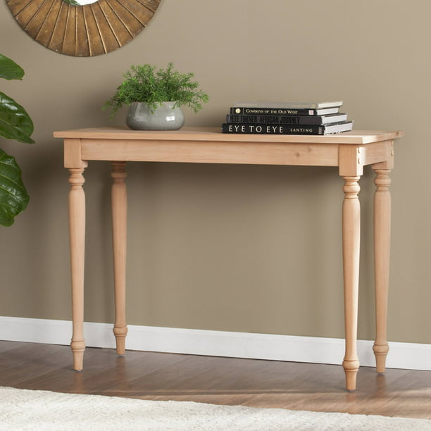 Southern Enterprises Madera Diy, Unfinished Console Table With Drawers