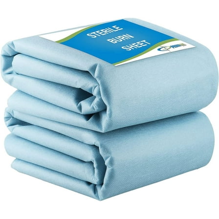 Primacare BD-3151-5 Sterile Burn Sheet for Burn Relief, Wet and Dry Dressing, 96" x 60", Pack of 5