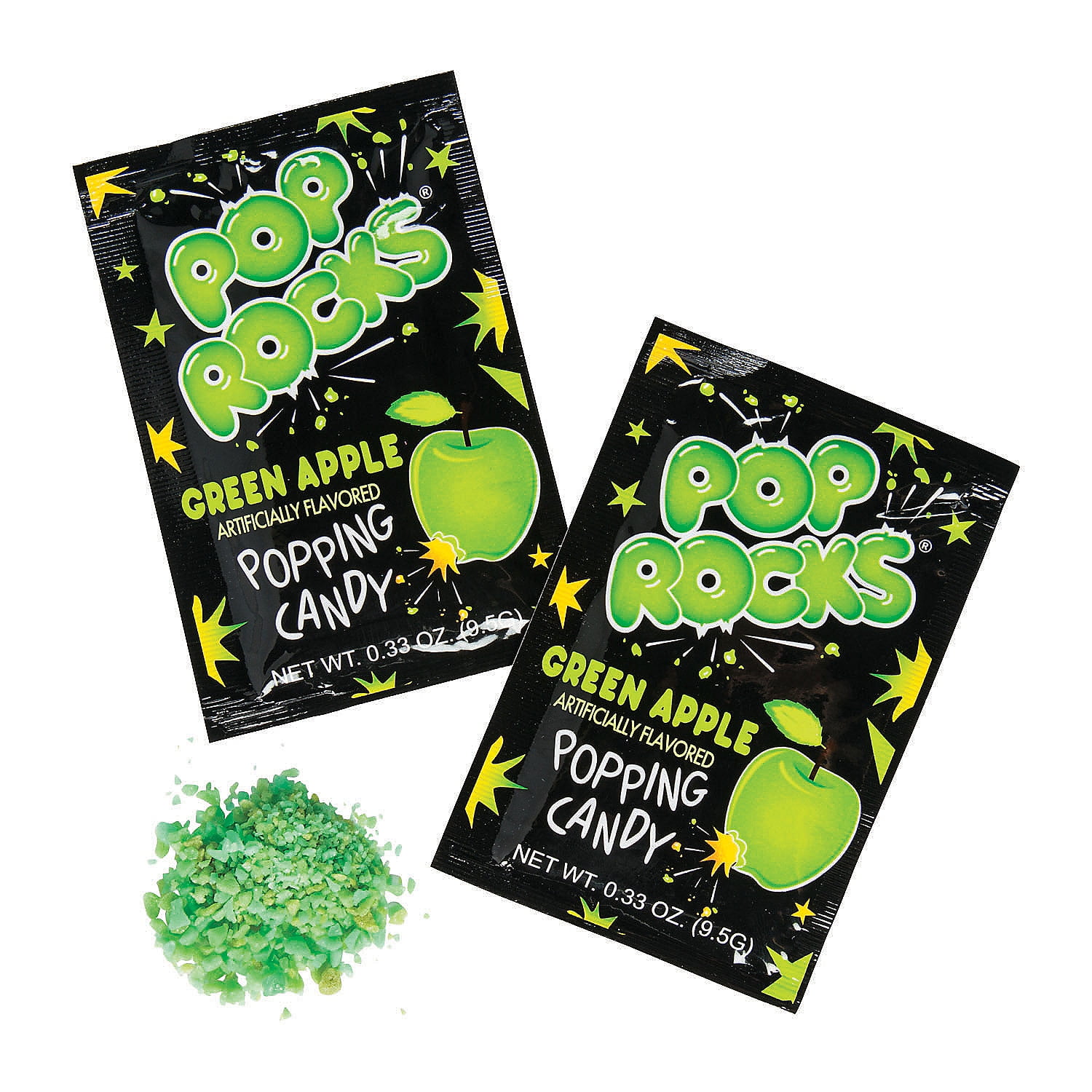 Pop Rocks® Green Apple Hard Candy, Edibles, Birthday, Party Favors, 24