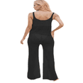 thumbnail image 5 of LYMAYTER Womens Swimsuit Cover-Up Set Crochet Sling Top & Lounge Pants Vacation Beach Set, 5 of 10
