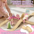thumbnail image 5 of Train Set, Wooden Train Set for Kids, Train Toys for Toddlers, Toy Train with Train Tracks, Wooden Unicorn Toys for Kids 2 3 4 5+ Years Old, Great Gift for Boys Girls - Compatible with Other Brands, 5 of 8