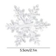 thumbnail image 4 of Cheapark Blue Translucent Acrylic Snowflake Ornaments - Crystal Pendant Beads, Ideal for Tree, Party & Wedding Crafts, 4 of 6
