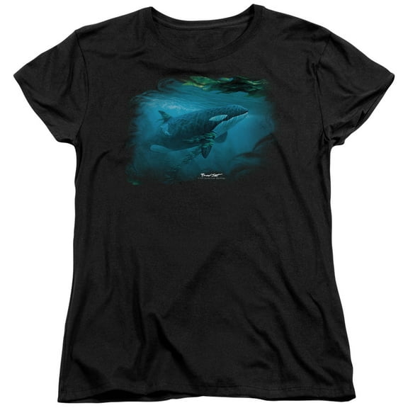 Wildlife - Pursuit Thru The Kelp Orca - Women's Short Sleeve Shirt - Medium