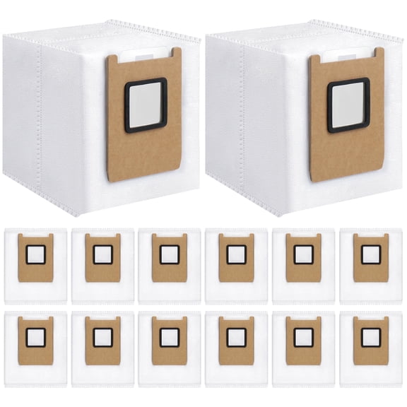 14 Pack Dust Bags,Compatible with Eufy E28 Omni/E25 Omni Robot/ C28 Vacuum,3L Large Capacity,Heavy-Duty 4-Layer Tear-Resistant Design E28Omni /E25 Omni / C28 Vacuum Bags
