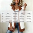 thumbnail image 3 of TEAJOPSUU Women's Fuzzy Fleece Shearling Jacket Faux Leather PU Trim Lapel Collar Button Front Mid Length Warm Fall Winter Coat White, 3 of 8