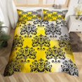 thumbnail image 2 of Erosebridal Bohemian Damask Comforter Cover, Gray Yellow Gradient Bedding, Reversible 2pcs (No Comforter), 2 of 7