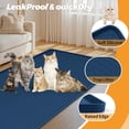 thumbnail image 2 of Cat Litter Mat, Extra Large 51" x 25.6" Silicone Mat Litter Trapping Mat for Scatter Control, Soft on Kitty Paws, Easy to Clean (Navy Blue), 2 of 13