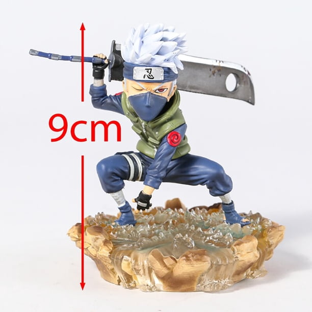 Naruto Shippuden Hatake Kakashi Uzumaki Naruto figura de PVC Anime figurita modelo juguete muñeca regalo Gao Jinjia LED