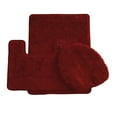 thumbnail image 1 of Daniel's Bath & Beyond Tapis de Bain de Luxe Uni 3 Pcs, Bourgogne, (3 Pcs Luxe Uni), 1 of 6