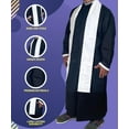 thumbnail image 4 of Brooklyn Vertical Monk Robe Costume with Stole, One Size Unisex Funny Halloween, 4 of 5