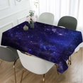 thumbnail image 2 of Tablecloth Galaxy Universe Table Cloth Rectangle Table 60 x 84 Inch Starry Night Sky Stars Outer Space Kitchen Decorations for Home Dinner Party, 2 of 6