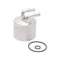 thumbnail image 1 of Enfriador de aceite de motor Unique Bargains para Peugeot 5008 2010, enfriador de aceite de transmisión con sellos de O-ring No. 227557, aleación de aluminio, tono plateado, 1 juego de automóvil, 1 of 6