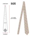 thumbnail image 3 of Xecao Bunny Floral Print Tie For Men Necktie Woven Jacquard Neck Ties,Classic Men's Tie, 3 of 7