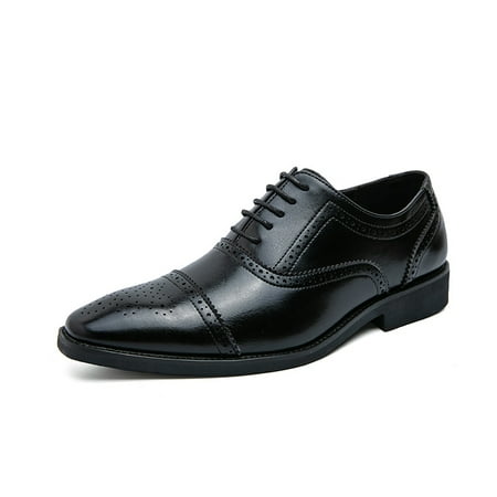 

Men‘s Cap-toe Brogue Oxford Shoes Dress Shoes For Business Wedding Party Valentine‘s Day Gift