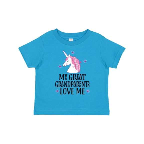 Inktastic My Great Grandparents Love Me Unicorn Girls Toddler T-Shirt
