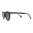 thumbnail image 6 of Classic Hipster Thin Plastic Horn Rim Normcore Round Fashion Sunglasses Tortoise - Black, 6 of 8