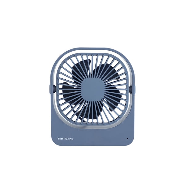 Tholdsy Ventilador portátil de escritorio ajustable de 720 grados, ventilador pequeño, ventiladores de refrigeración ligeros de 3 velocidades, para Electrónica Gris