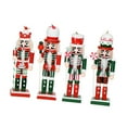 thumbnail image 4 of 4 figuras de cascanueces de madera para decoración navideña, para fiestas, chimeneas, estantes para encimeras, Navidad, otoño, familia, amigos, Acción, 4 of 9