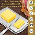 thumbnail image 7 of Cheese Slicer Cutter for Block Cheese,Multifunctional Stainless Steel Slicer With Blade,Cheese Cutter Board with Accurate Size Scale for Cheese Butter Vegetables, 7 of 7