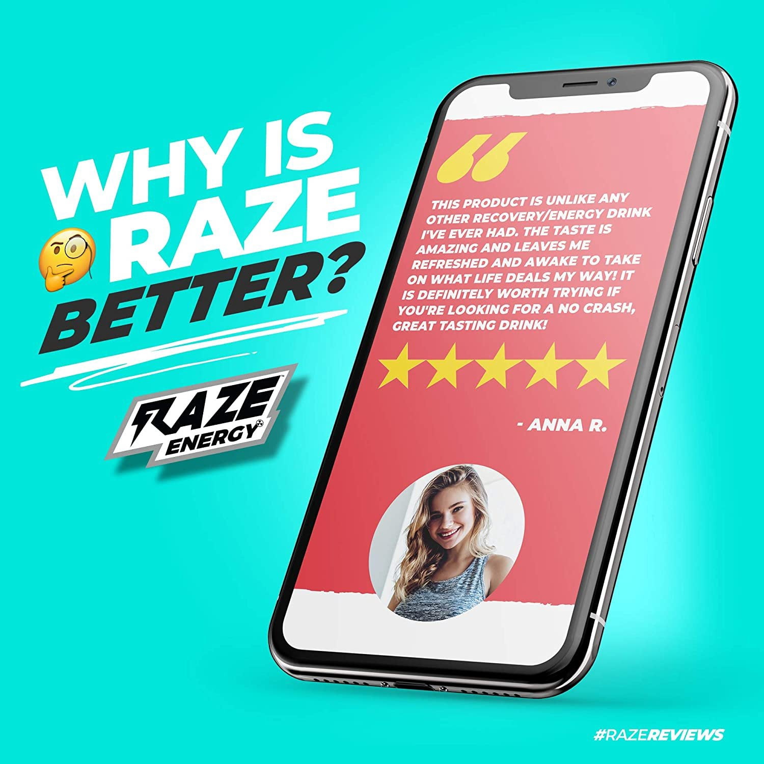 RAZE ENERGY 12/16oz - BAJA LIME - Walmart.com