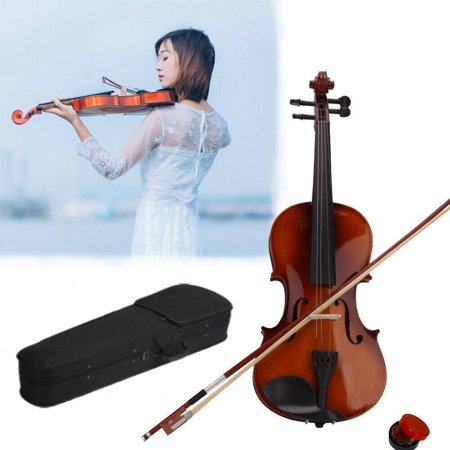 CHLET Acoustic Viola with Case Bow Rosin, Musical Instrument Viola Set for Adults, Beginners Students.