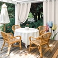 thumbnail image 4 of Colorful Tulips Outdoor Curtains for Patio Waterproof, Abstract Flowers Vintage Grommet Curtains for Porch Outside Privacy Drape for Gazebo Garden Pergola, 1 Panel, 54x84in, 4 of 9