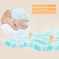 thumbnail image 4 of Nextay Memory Foam Mattress Topper, 4 Inch Twin Size Cooling Breathable Mattress Pad for Comfort & Back Pain Relief, Blue, 4 of 5