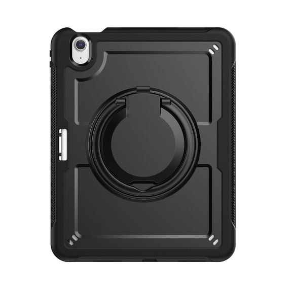 XYX Case for iPad Air 11 Inch M3 2025/M2 2024 (7th/6th Gen) with Rotating Stand, Shoulder Strap, 2in1 Shockproof Cover, Black