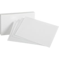 Oxford, OXF40BD, Plain Index Cards, 500 / Bundle, White