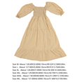 thumbnail image 2 of 1 pieza de vestido a cuadros para mujer, vestido de cuello cuadrado, vestido de verano, vestido de cintura elástica HOMEMAXS MX11625445, 2 of 6