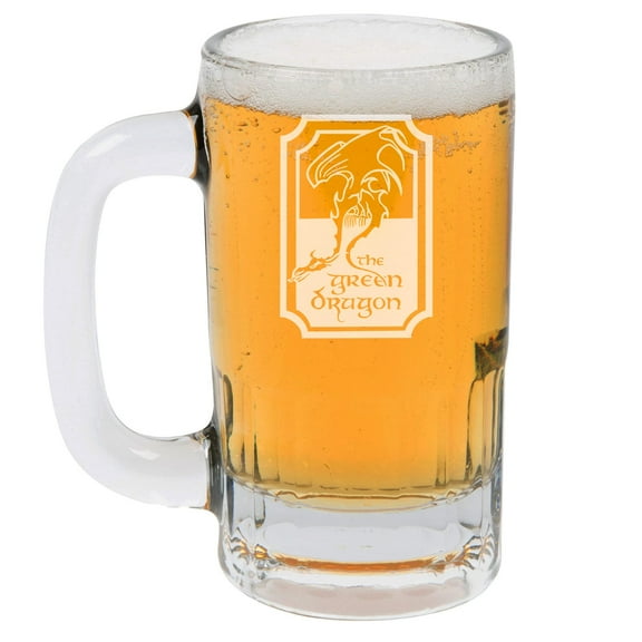 12oz Beer Mug Stein Glass Gift The Green Dragon