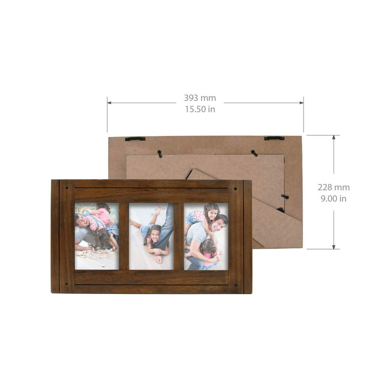 Prinz Homestead Collage 4 x 6-inch Frame, Three Photos, Distressed