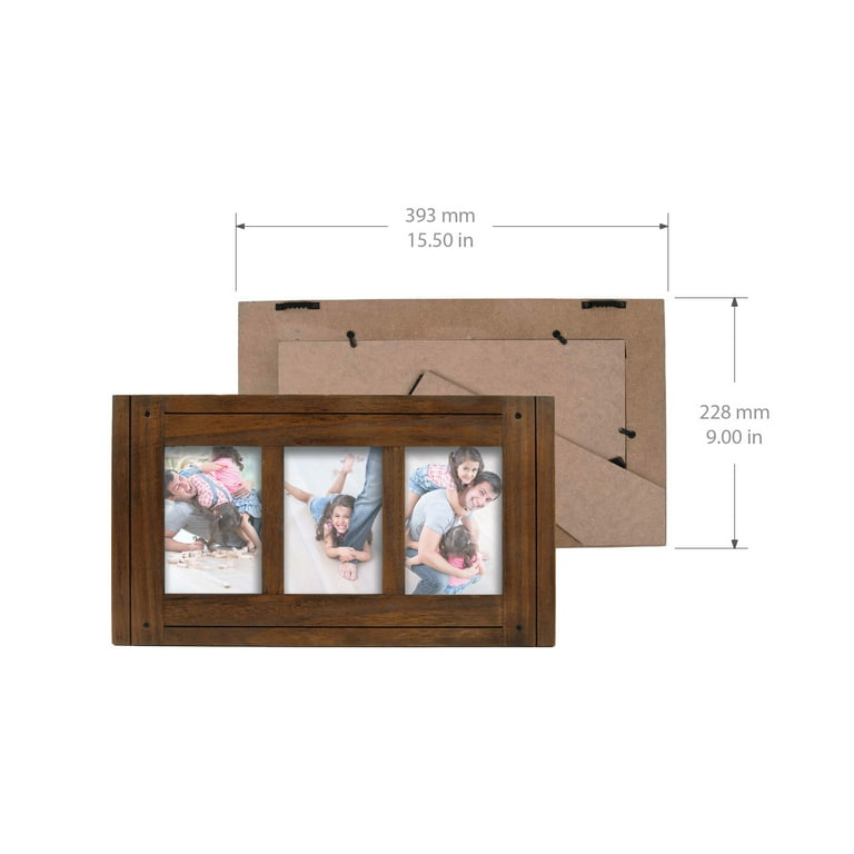 2 Opening Walnut Angled 4 x 6 Collage Frame, Expressions™ by