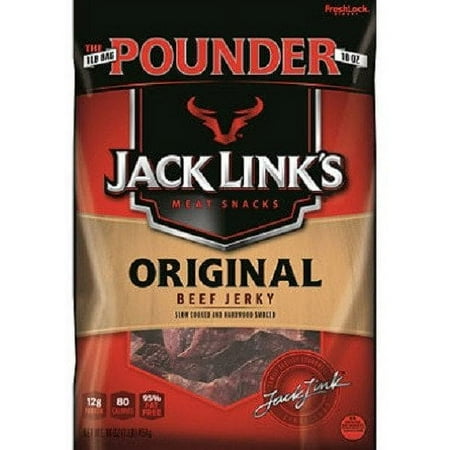 Jack Link's 100% Beef Original Beef Jerky 16oz Resealable Bag